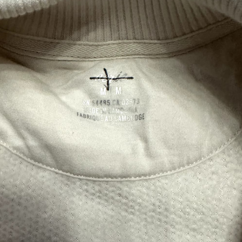 Aerie Dream Sherpa White Quarter Zip Pullover Sweatshirt Sweater Jacket Sz Med - Picture 5 of 9